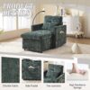 Multifunctional Recliner Sofa With Storage And Cell Phone Stand For Living Room And Bedroom - Emerald - Image 5