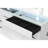 Elisa - Vanity Set With Stool And LED Lights - White - Image 8