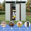 Outdoor Metal Storage Shed - White - Image 6