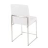 Fuji - Contemporary High-Back Dining Chair (Set of 2) - White - Image 4