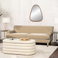 Alana Lawson - Two Cushion Tightback Sofa - Fawn Brown