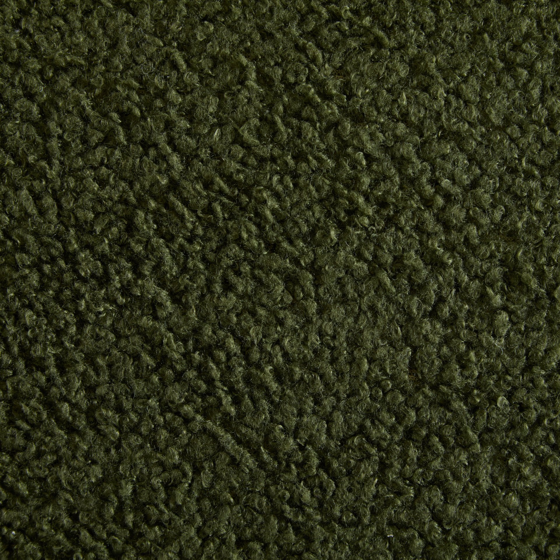 Modern Boucle Lounge Chair With Solid Wood Frame - Green - Image 8