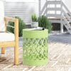 Outdoor Metal End Table Large - Green - Image 5