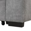Sleeper Sofa Bed, 2 In 1 Pull Out Sofa Bed L Shape Couch With Storage Ottoman For Living Room, Bedroom Couch And Small Apartment - Gray - Image 22
