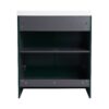 Contemporary Freestanding Bathroom Vanity With White Resin Sink & Soft Close Cabinet Doors - Dark Green - Image 15