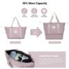 Luggage Set Of 5 Pieces, Expandable Hard Pc Luggage Set With Tsa Lock For Rotating Wheels, Lightweight Rolling Luggage - Sand - Image 4