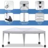 10'X20' Folding Canopy With 6 Removable Sidewalls Outdoor Event Shelter UPF 50+ Gazebo Portable Tents For Parties Beach Camping Wedding Ez Pop Up Canopy - White - Image 3