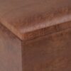 Rockwood - Cube Storage Ottoman With Tray - Distressed Saddle Brown - Image 5
