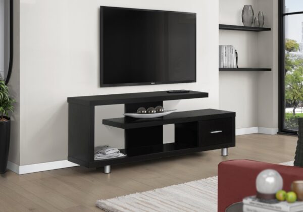TV Stand, Console, Media Entertainment Center, Storage Cabinet, Contemporary & Modern - Espresso