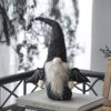 Gnome With Wings Decor, For Halloween Decor - Black White - Image 8