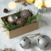 Christmas Ball Ornaments, Wood Decorative Hanging Ball Christmas Tree Ornaments For Holiday Party Decorations (Set of 8) - Brown - Image 6