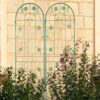 2 Pack Metal Garden Trellis Rustproof Trellis For Climbing Plants Outdoor Flower Support - Green - Image 12