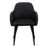 Dining Chair, Side, Upholstered For Dining Room (Set of 2) - Black - Image 2