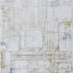Textures - 2'7" X 7' Area Rug - Multi / White
