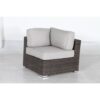5 Seat Patio Set With Cushions And Glass Top Table - Brown - Image 3