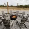Adirondack Chair Sturdy HDPE Poly Lumber For Poolside, Patio, And Garden Relaxation - Dark Gray - Image 5