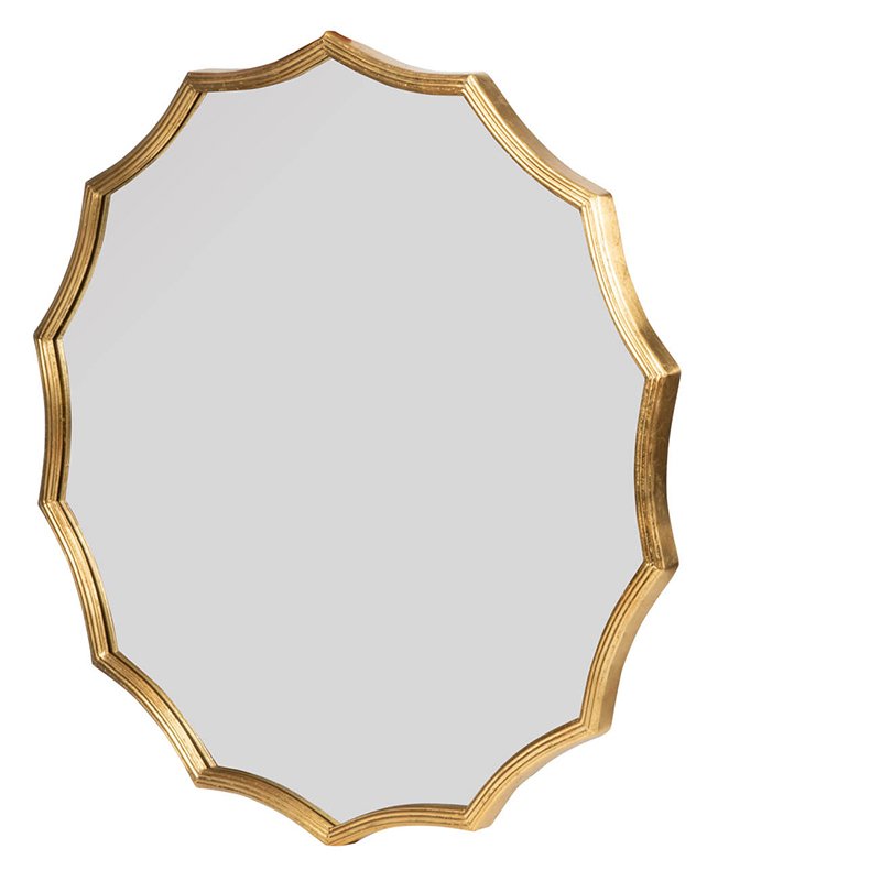 Round Sunburst Wall Mirror With, Wall Decor Mirror For Entryway Bedroom Living Room - Gold - Image 3