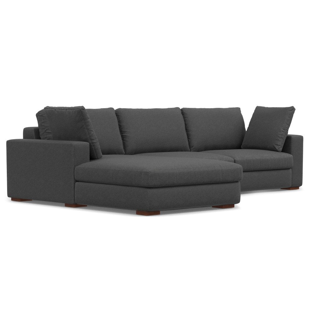 Charlie - Deep Seater Left Sectional Sofa - Gray - Image 13