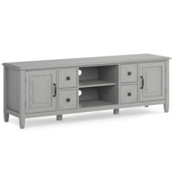 Connaught - Wide TV Stand - Fog Gray