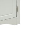 Triangle Bathroom Storage Cabinet With Adjustable Shelves, Freestanding Floor Cabinet For Home Kitchen - Gray - Image 21