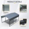 10 X 15 Ft Carport, Outdoor Carport, Heavy Duty Carport Canopy With Galvanized Steel Roof And Frame, Metal Carport Large Garage For Driveway Car, Truck - Charcoal - Image 6