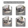 Compressed Sofa, Large Sectional Couches For Living Room - Gray - Image 6
