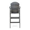 Outdoor Acacia Wood Adirondack Barstools (Set of 2) - Natural Stained - Dark Gray - Image 13