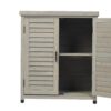 Potting - Bench With Storage Cabinet And Metal Table Top For Outdoor Patio, Garden Furniture Workstation - Gray - Image 13