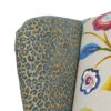 Anya - Boho Chic Wingback Accent Arm Chair - Floral / Leopard / Blue Teal / Purple - Image 6