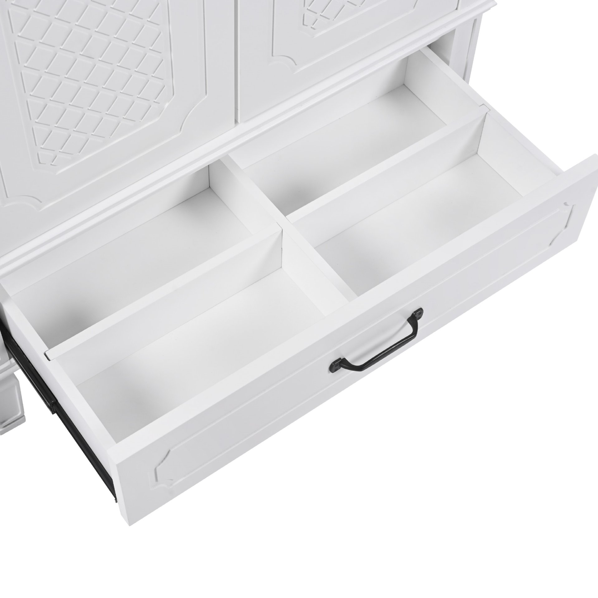 Vintage Style 30" Bathroom Vanity With Sink, Multi Functional Storage, Soft Closing Door - White - Image 19