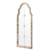 Large & Framed Wall Mirror, Arched Mirror With Decorative Window Look For Living Room - Cream - Image 2