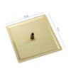 8" Stainless Steel Square Rainfall Shower Head Wall & Ceiling Mount With Self Cleaning Nozzles & Full Body Coverage - Gold - Image 3