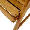 Outdoor Weather Resistant Acacia Wood Adirondack Dining Chairs Set (Set of 2) - Natural - Image 10