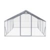 Outdoor Chicken Coop Large Space With Safety Features - Silver Gray - Image 6
