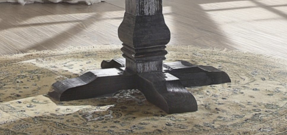 Nolan - Marble Top Salvage Round Dining Table - White - Image 4