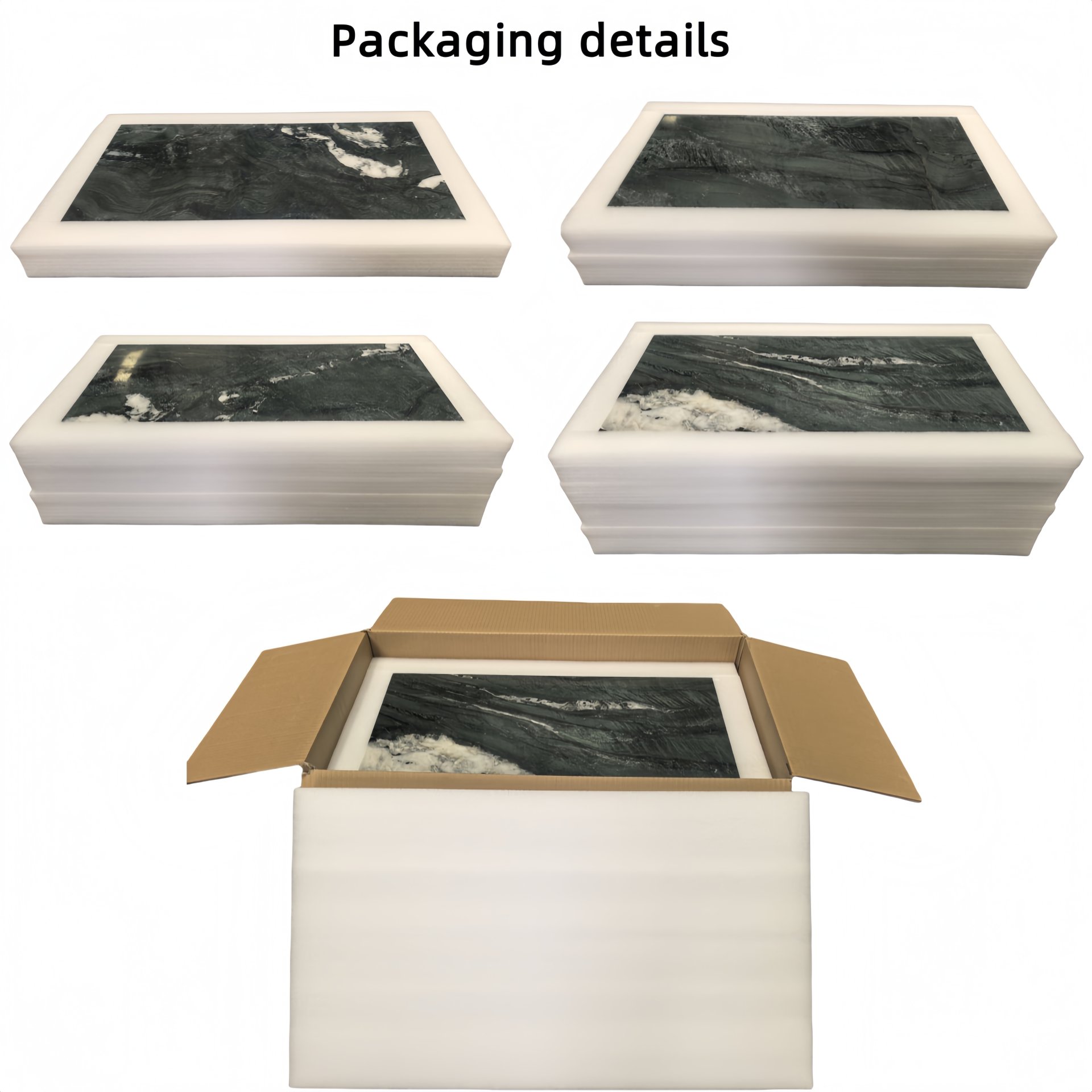 Diamond Polished Marble Tile For Wall And Floor Stone 12 X 24" - Green / Green Multi - Image 6