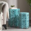 Eliana - Stylish Side Table - Teal - Image 5