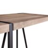 Modern Rustic Industrial Dining Table With Tabletop And Metal Legs For 4 6 Person - Wood - Image 5