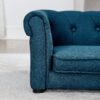 Elegant Rectangle Pet Bed Durable Elevated Dog Sofa Bed Comfortable Dog Couch Foam - Blue - Image 5