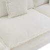 Modern Sofa Modular Sofa Couch Upholstered Corduroy, L - Shape Sectional Sofa With Side Storage Pockets For Living Room - Beige - Image 24