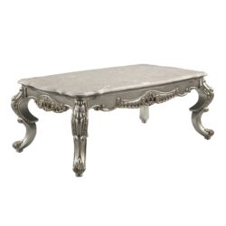 Miliani - Marble Top Table With Marble Top - Antique Bronze / Natural Marble