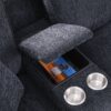 Gina - Sectional Sofa With Ottoman - Black - Image 10