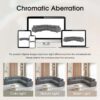 Convertible L Shaped Sectional Corner Couch With Armrest Storage Cup Holders USB Charger, Irregular Corner Oversized Comfy Modular Sofa - Gray - Image 20