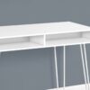 Modern Computer Desk, Laptop, Left, Right Set-Up, Storage Drawers, Work, Contemporary - White - Image 2
