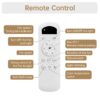 Modern Ceiling Fan With 22W LED Light And Remote Control 5 ABS Blades For Living Room - White - Image 9
