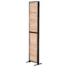 Rustic 3 Panel Room Dividers And Folding Privacy Screen Wooden Room Partitions 6Ft Wall Divider - Natural - Image 9
