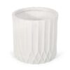 Planter With Subtle Pleated Design - Antique White - Image 6