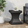 Modern Athena Side Table With Pedestal Design - Black - Image 2