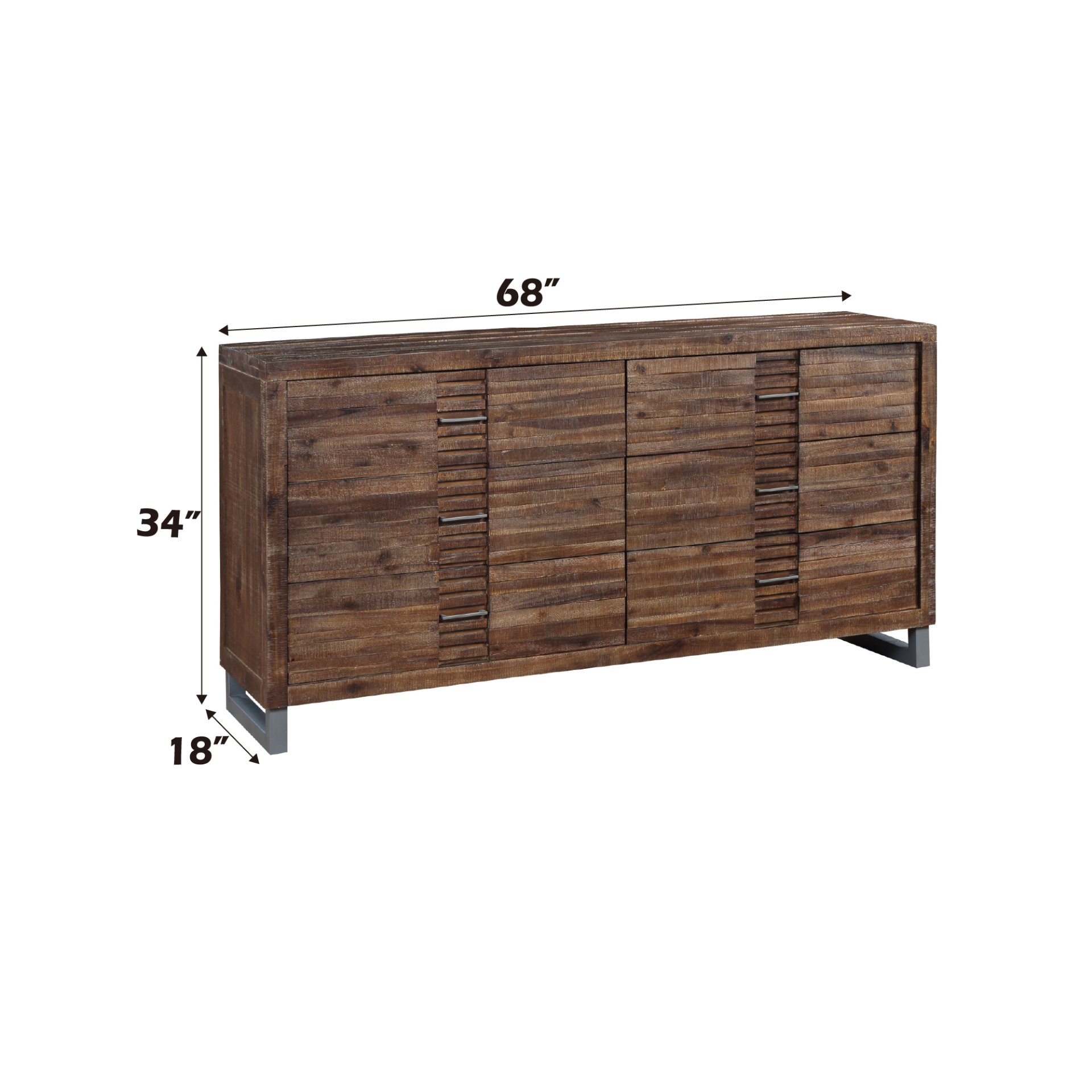 Andria - Reclaimed Dresser - Oak - Image 2