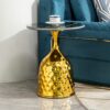 Nordic Style Iron Round Tray Coffee Table Carbon Steel - Gold - Image 2